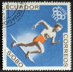 +++ EKVADOR OLİMPİYAT      1968    - DAMGALI