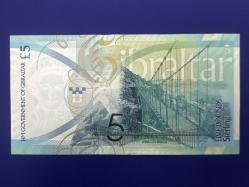 Cebelitarık 5 Pound 2020. Çil