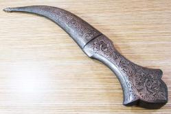 EsKi DAMASCUS ŞaM İŞİ KOFGARİ HANÇER-KAMA....32cm