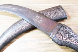 EsKi DAMASCUS ŞaM İŞİ KOFGARİ HANÇER-KAMA....32cm