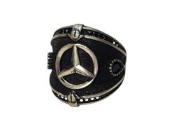 MERCEDES YILDIZLI GÜMÜŞ YÜZÜK