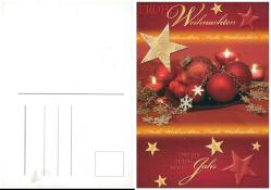 Yabancı Noel Konulu Kartpostal, Kullanılmamış