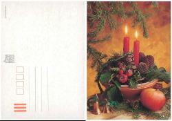 Yabancı Noel Konulu Kartpostal, Kullanılmamış