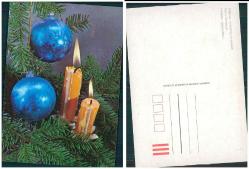 Yabancı Noel Konulu Kartpostal, Kullanılmamış