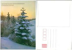 Yabancı Kış Konulu Kartpostal, Kullanılmamış