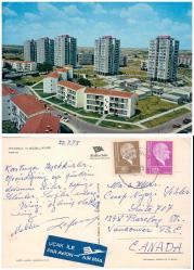 1970'ler İSTANBUL ATAKÖY, Kartpostal Kanadaya Gönderilmiş