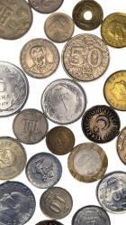 karışık farklı yerli madeni para lotu