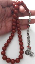 OSMANLI DÖNEMİ OBJEDEN YAPILMA BAL KÖPÜĞÜ RENKLİ MUHTEŞEM SIKMA KEHRİBAR TESPİH GÜMÜŞ PÜSKÜLLÜ 1D2EE1 ÇOK NADİR