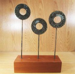 ViNTaGe ErKeN OSMANLI BeNZeTMe KABARTMA MoTiFLi PİRİNÇ DİRHEMLİ DEKOR...