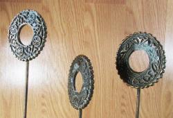 ViNTaGe ErKeN OSMANLI BeNZeTMe KABARTMA MoTiFLi PİRİNÇ DİRHEMLİ DEKOR...