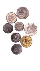 karışık yabancı madeni para lotu