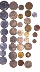 karışık farklı madeni para lotu