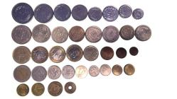 karışık farklı madeni para lotu