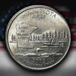 ABD 2005 YILI ¼ Dolar Minnesota ÇİL