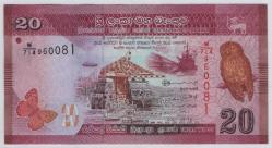 Sri Lanka 2021 Yılı 20 Rupi ÇİL