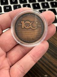 2021 YILI İSTİKLAL MARŞI KABULÜ'NÜN 100.YILI ''MEHMET AKİF ERSOY'' DARPHANE HATIRA BRONZ SERTİFİKALI