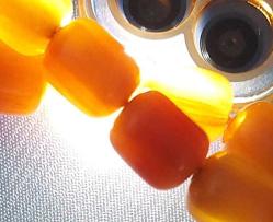 OSMANLI DÖNEMİ OBJEDEN YAPILMA HARDAL RENGİ SARMAL MUHTEŞEM SIKMA KEHRİBAR TESPİH GÜMÜŞ PÜSKÜLLÜ 3ĞĞ2BB1 ÇOK NADİR