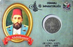 2. Abdülhamid · 2 Kuruş · (1293/28) · Kostantiniye · Gümüş 2.41 gr Özel Kitinde