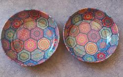 DEKORATİF VE KULLANIMLIK METAL DESENLİ KASE SIFIR ÜRÜN