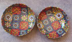 DEKORATİF VE KULLANIMLIK METAL DESENLİ KASE SIFIR ÜRÜN