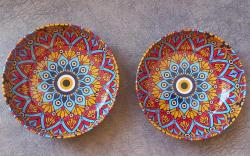 DEKORATİF VE KULLANIMLIK DESENLİ NAZAR BONCUĞU METAL KASE SIFIR ÜRÜN