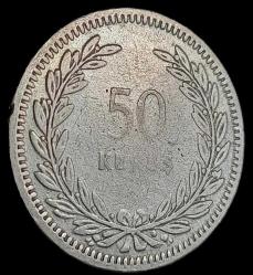 1947 50 kuruş gümüş 4gr