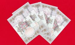 LOT.6 » 5 Adet PAKISTAN 1 RUPEE (P27n) N. D. (1984-2001) SIG. 11 UNC ÇİL