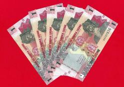 5 Adet SIERRA LEONE 1 Leones, 2022, P-New, UNC ÇİL