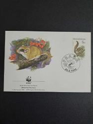 ÇEK CUMHURİYETİ(ÇEKOSLOVAKYA) FDC KEMİRGENLER(HAYVANLAR) TEMALI ZARF (1996)