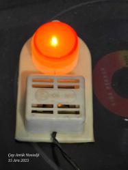 ANTİKA  GECE LAMBASI 220 VOLT ÇALIŞIYOR MELSAN MARKA