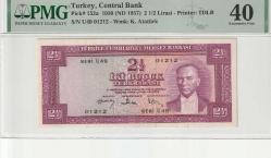 LOT.6 » 5.EMİSYON 2,5 TL İKİBUÇUK (2½) TÜRK LİRASI  SERİ Ü49