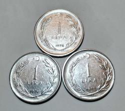 623// 1 Lira (1975,76,77) 3'lü set