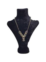 ÖZEL YAPIM MOZANİT TAŞLI GÜMÜŞ GERDANLIK