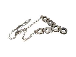 ÖZEL YAPIM MOZANİT TAŞLI GÜMÜŞ GERDANLIK