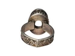 ÖZEL YAPIM MOZANİT TAŞLI GÜMÜŞ YÜZÜK