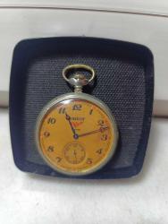 RUSYA USSR SERKİSOF MARKA ORİJİNAL ANTİK KURMALI MUHTEŞEM AKTİF CEP SAATİ