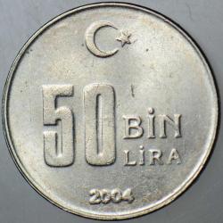 TÜRKİYE CUMHURİYETİ 50 BİN LİRA 2004 ÇİLALTI.