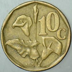 GÜNEY AFRİKA CUMHURİYETİ 10 CENT 1993.