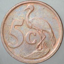 GÜNEY AFRİKA CUMHURİYETİ 5 CENT 2001.
