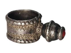 OSMANLI DÖNEMİ TEKKE İŞİ GÜMÜŞ YÜZÜK