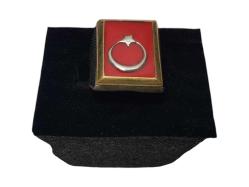 AY YILDIZ BAYRAKLI GÜMÜŞ YÜZÜK