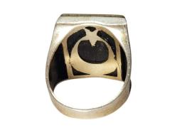 AY YILDIZ BAYRAKLI GÜMÜŞ YÜZÜK