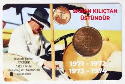 1971 Saban Kılıçtan Üstündür Hatıra 10 Kuruş..