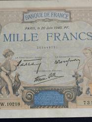Fransa 1940 1000 Frank ÇÇT