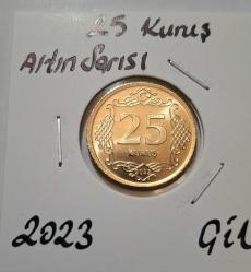631// 25 Kuruş Altın sarısı 2023