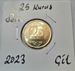 632// 25 Kuruş Altın sarısı 2023