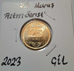634// 25 Kuruş Altın sarısı 2023