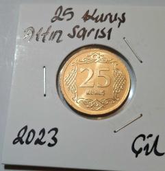 635// 25 Kuruş Altın sarısı 2023