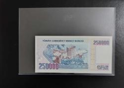 7. EMİSYON ÇOK NADİR A01 SERİSİ 250.000 LİRA ÇİL KONDİSYONDA