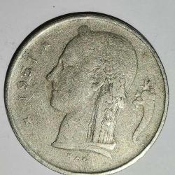 BELÇİKA  1951   1  FRANK